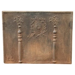 Plaque de cheminée d'époque néoclassique française, 18e-19e siècles