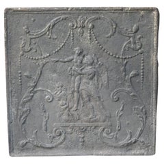 Französischer Kaminsims/Rückwand im neoklassischen Stil, 18.-19. Jahrhundert.