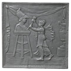 Plaque de cheminée d'époque néoclassique française, 18e-19e siècles
