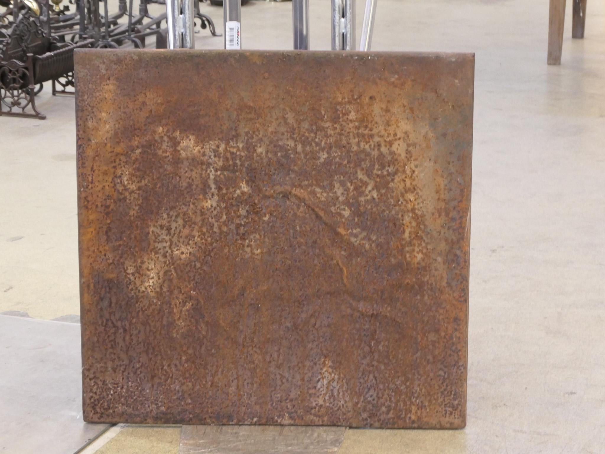 Caminetto francese del periodo neoclassico della fine del XVIII o dell'inizio del XIX secolo.

Lo schienale è in ghisa e presenta una patina marrone naturale. Su richiesta, può essere reso nero. Le condizioni sono buone, senza crepe.