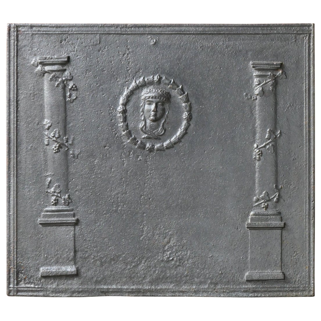 French Neoclassical Period Fireback / Backsplash, 18th - 19th Century