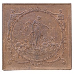 Plaque de cheminée d'époque néoclassique française, 18e/19e siècle
