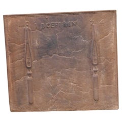 French Neoclassical Period Fireback / Backsplash, 19th Century