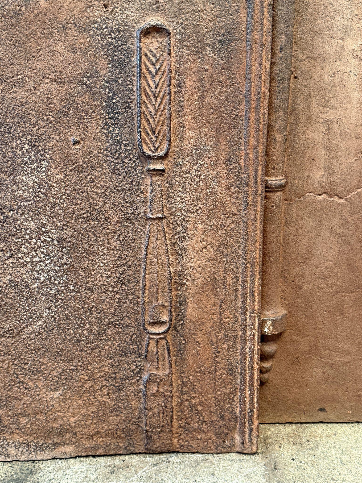Calco Rivestimento per caminetto / backsplash di epoca neoclassica francese, inizio XIX secolo. in vendita