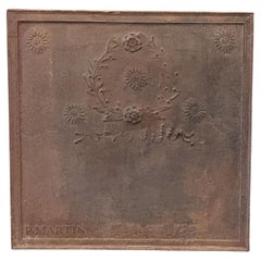 French Neoclassical Period Fireback / Backsplash, Early 19th Century.