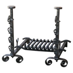 French Neoclassical  Period Fireplace Grate or Fire Basket, 18th - 19th Century