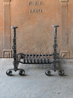 French Neoclassical  Period Fireplace Grate or Fire Basket, 18th - 19th Century