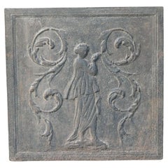 French Neoclassical Period 'Lady' Fireback / Backsplash, 19th Century