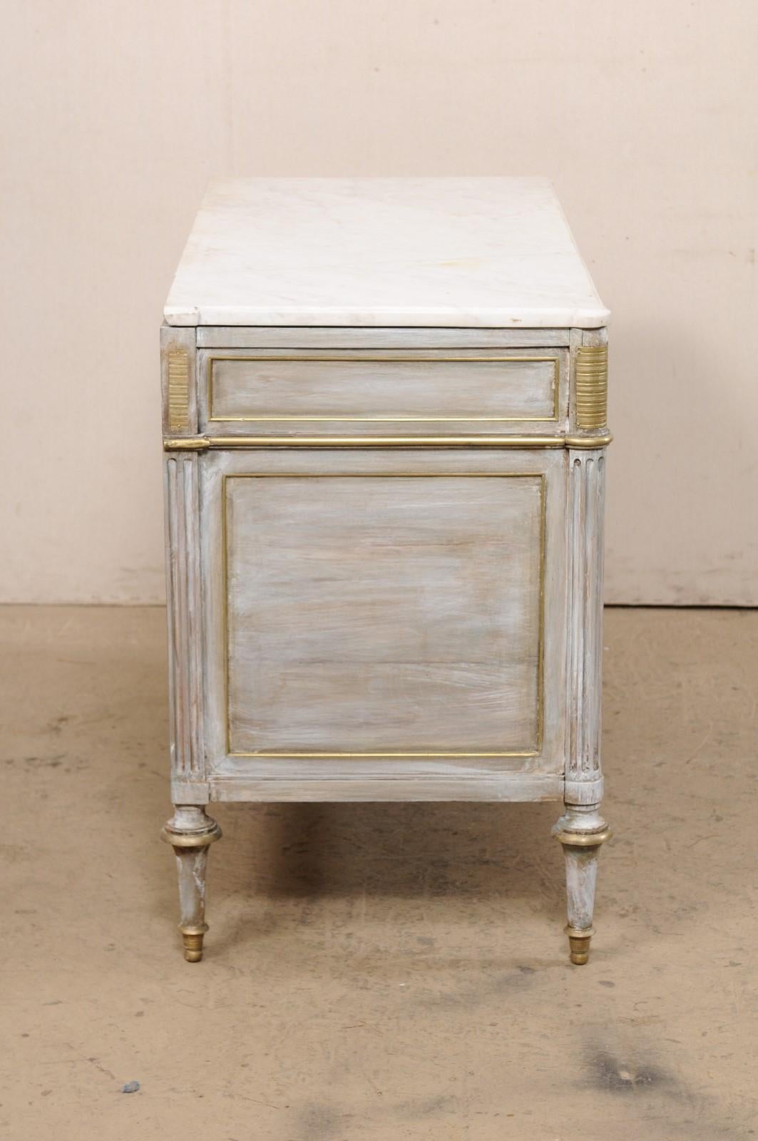 French Neoclassical Period Marble Top Chest, Early 19th C. 3