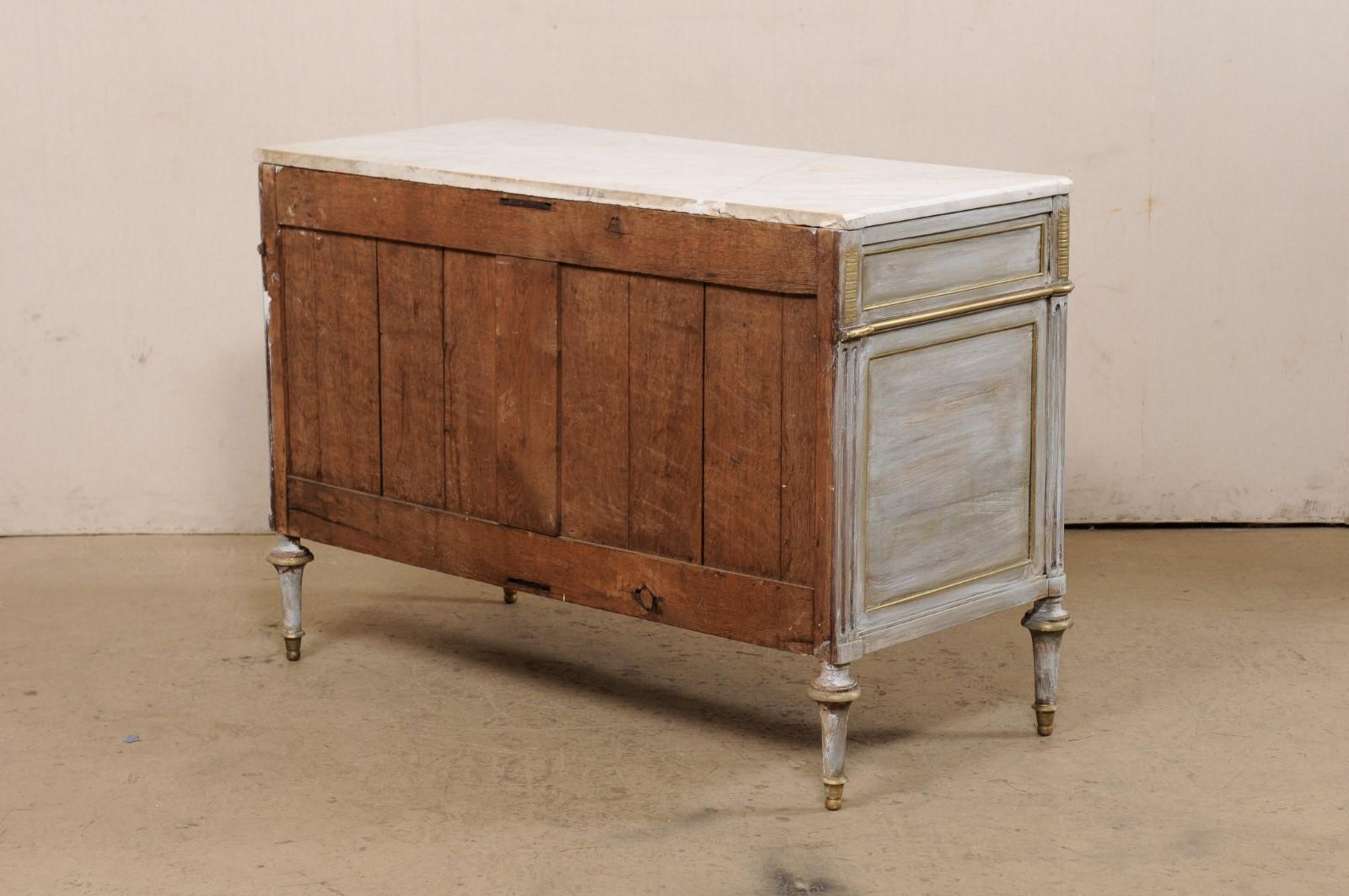 French Neoclassical Period Marble Top Chest, Early 19th C. 4