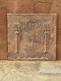 French Neoclassical Period 'Pillars of Freedom' Fireback / Backsplash