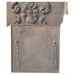 French Neoclassical Period 'Pillars of Freedom' Fireback / Backsplash