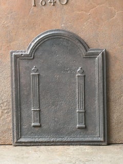 French Neoclassical Period 'Pillars of Freedom' Fireback / Backsplash