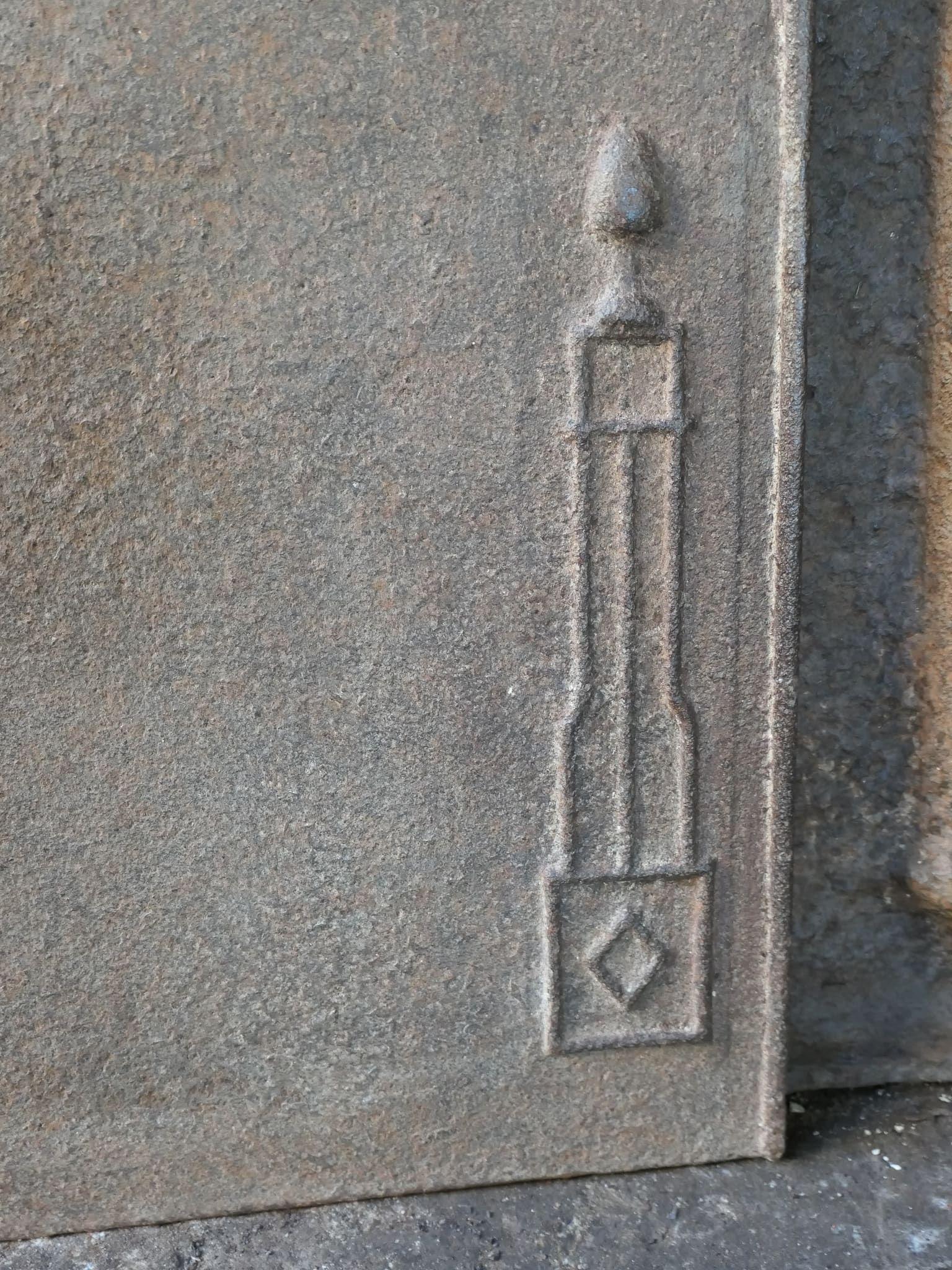 Plaque de cheminée / dosseret 