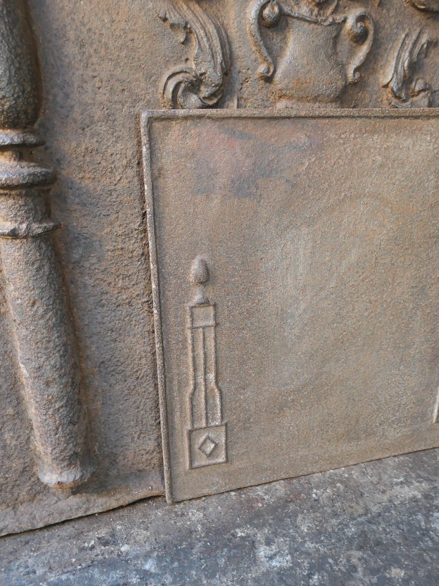 XIXe siècle Plaque de cheminée / dosseret 