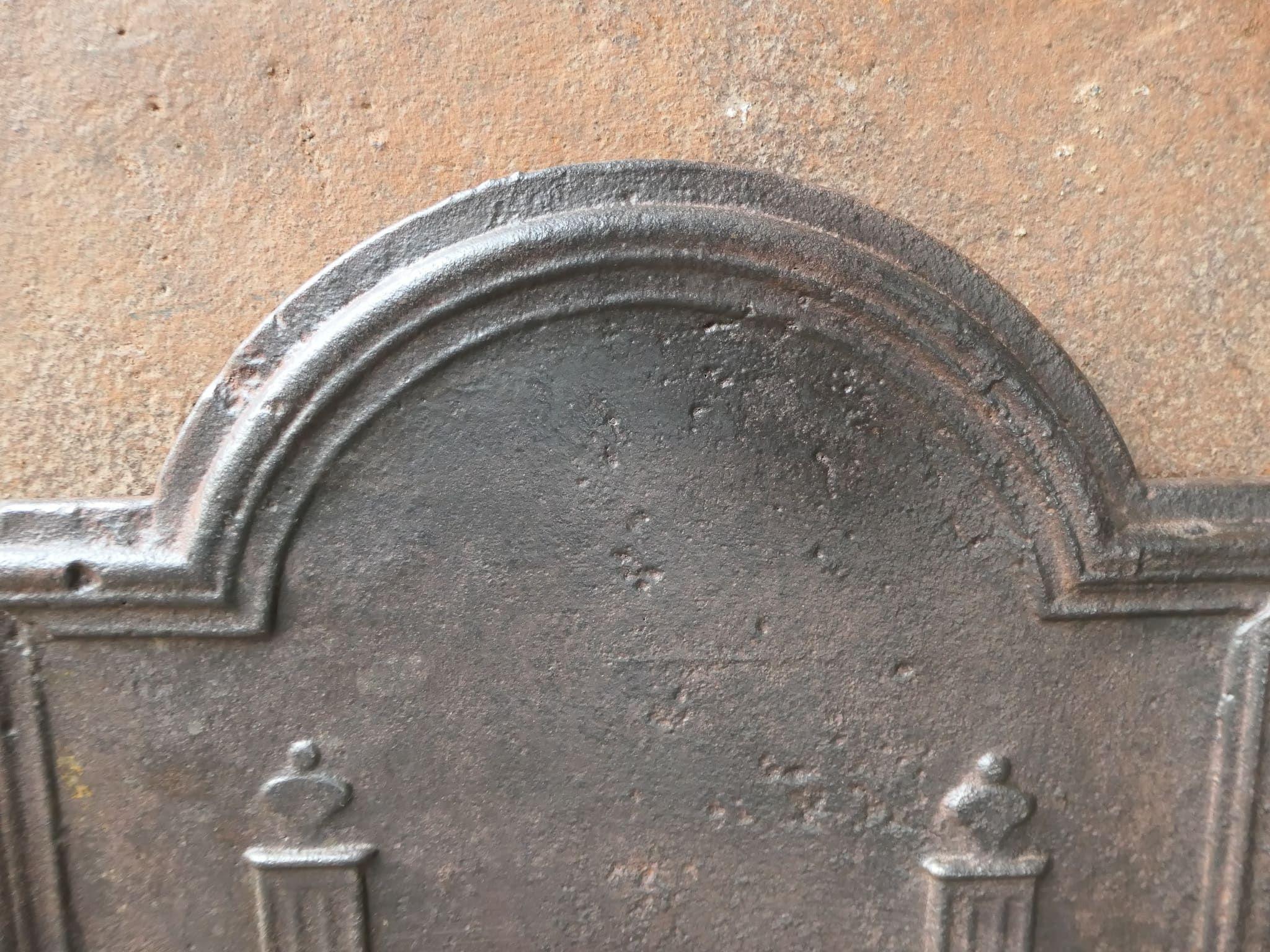 XIX secolo Rivestimento per caminetto / backsplash in stile neoclassico francese 