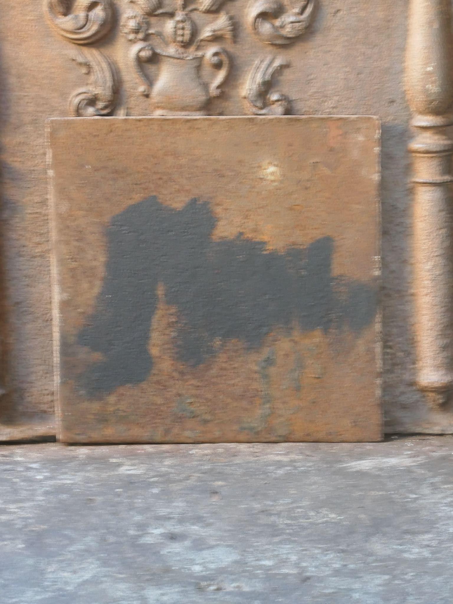 Plaque de cheminée / dosseret 