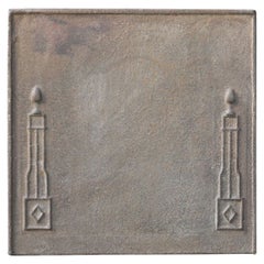 French Neoclassical Period 'Pillars of Freedom' Fireback / Backsplash