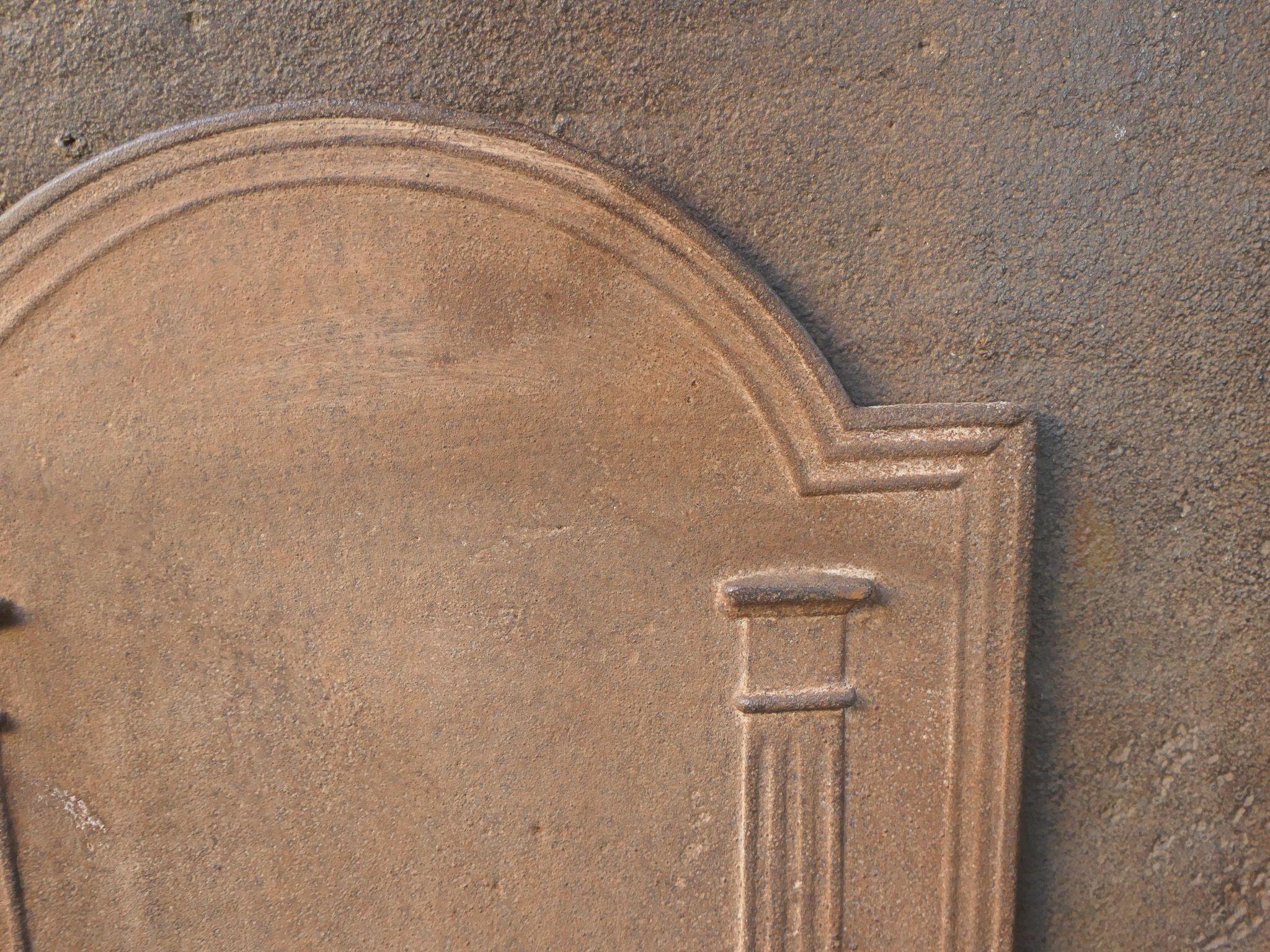Ferro Rivestimento per caminetto/spiaggia neoclassico francese 