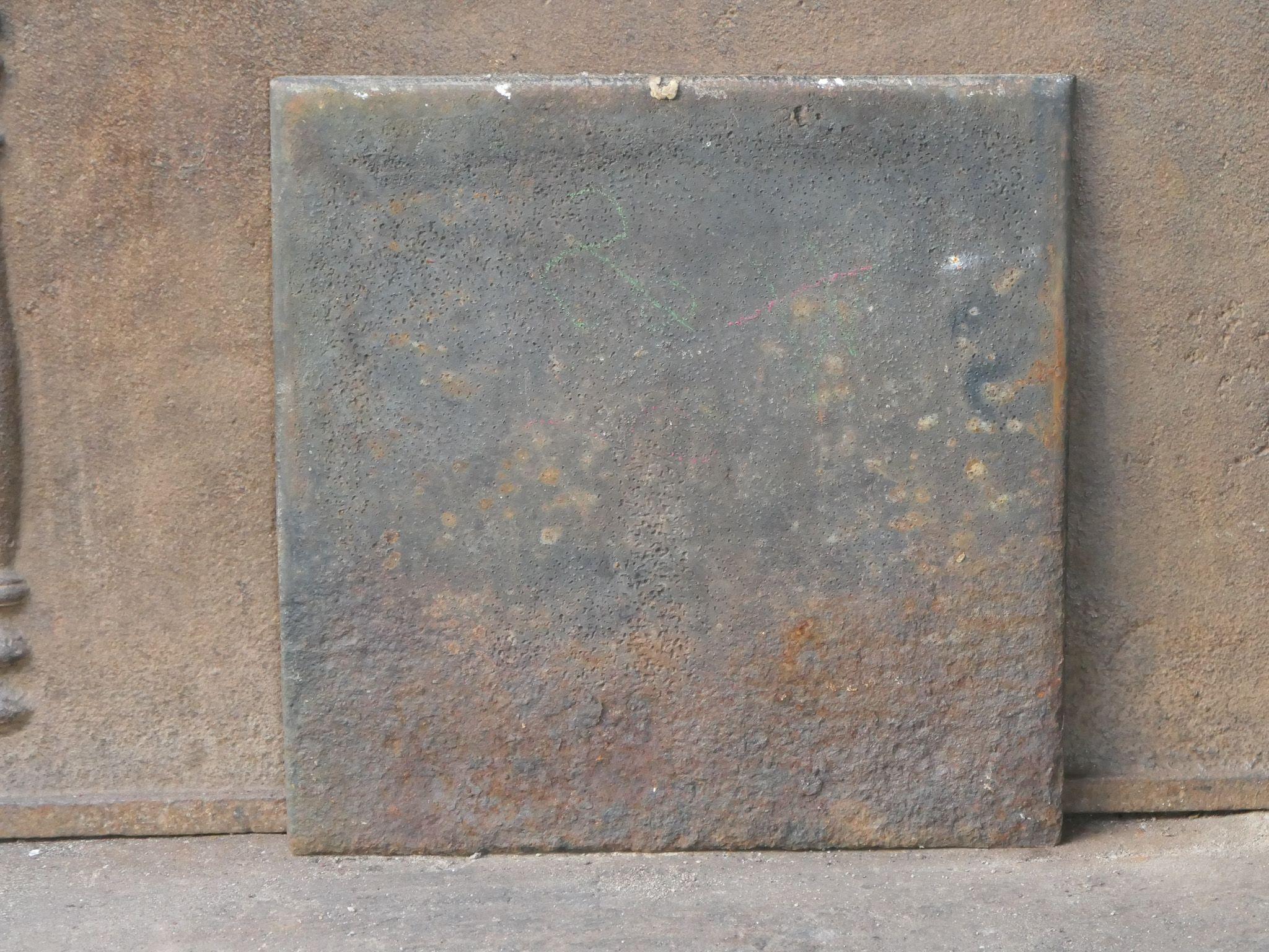French Neoclassical 'Pillars of Freedom' Fireback / Backsplash, Early 19th C For Sale 6