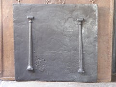 French Neoclassical 'Pillars of Freedom' Fireback / Backsplash