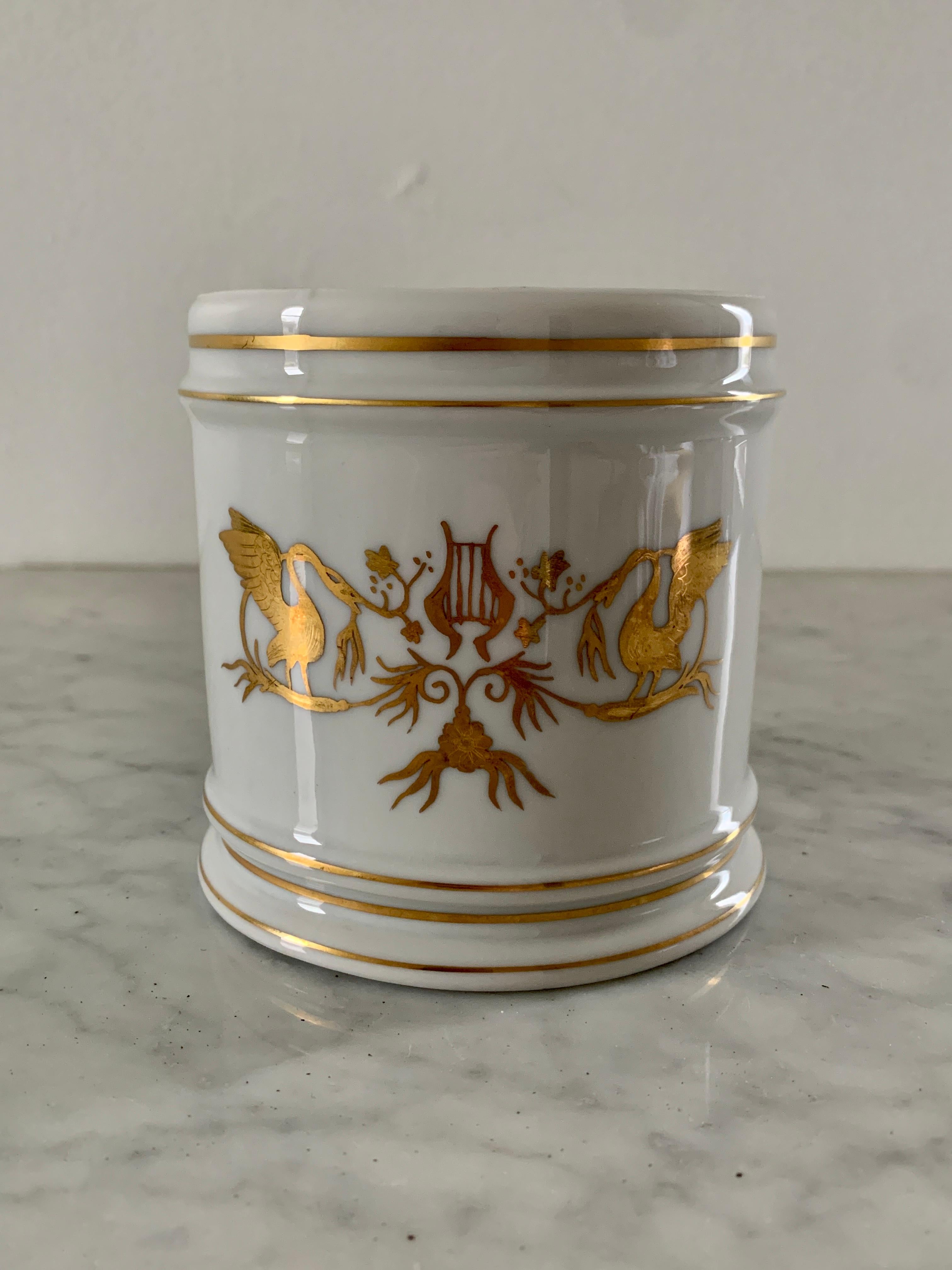 Regency French Neoclassical Porcelain Cachepot by Limoges