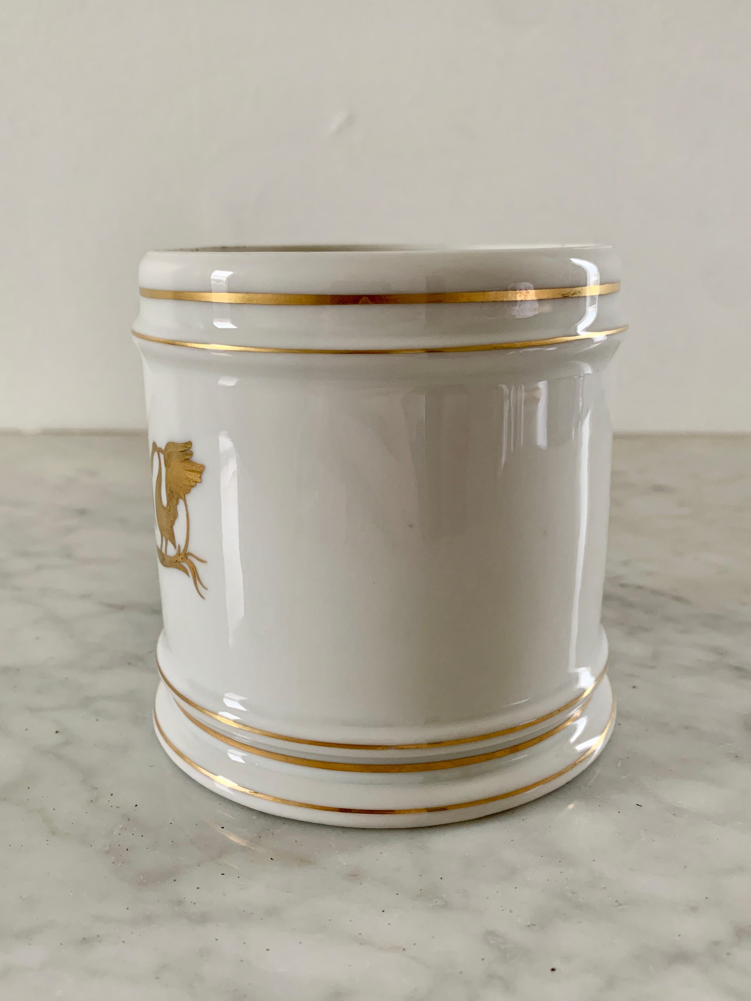 French Neoclassical Porcelain Cachepot by Limoges 1