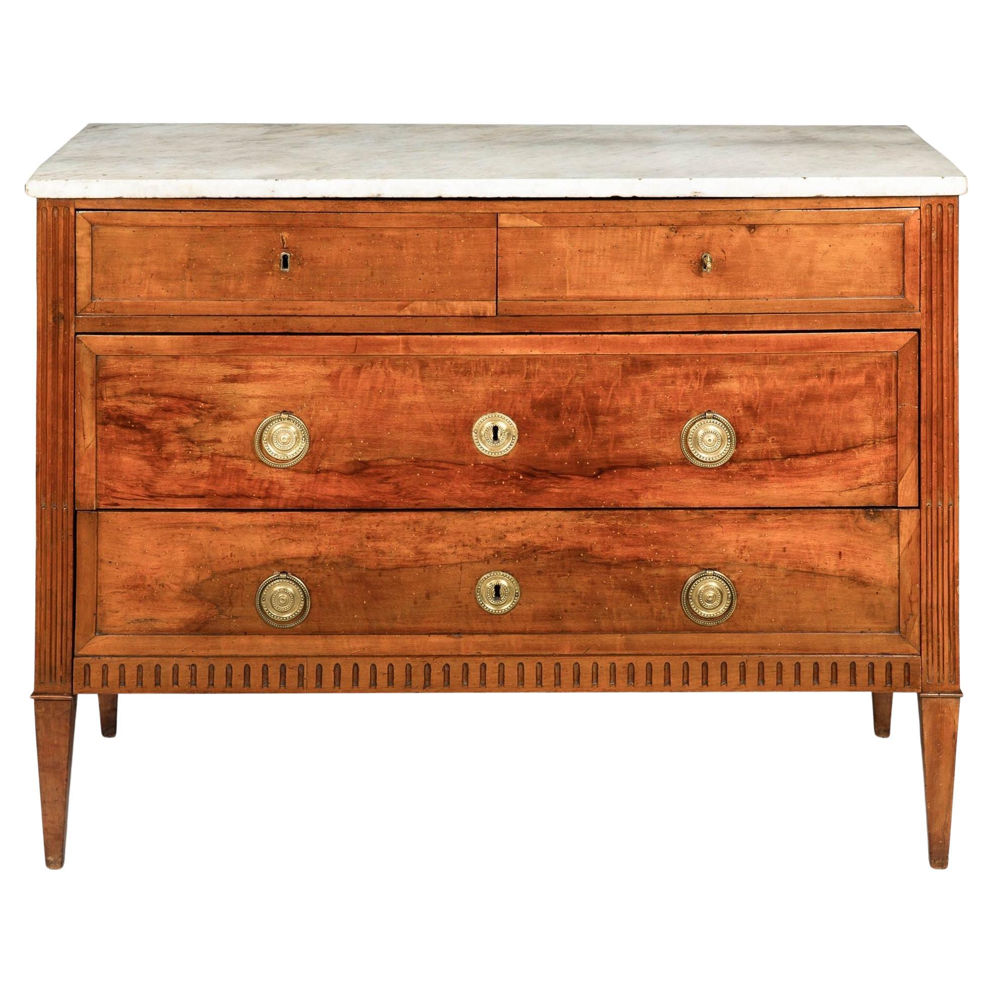 French Neoclassical Provincial Chest of Drawers Commode circa 1800