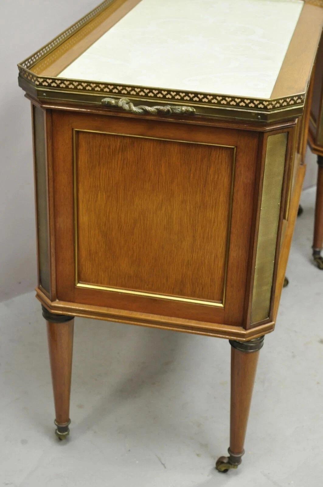 Mesas Bar Servidor Gabinete Neoclásico Francés Regencia Caoba y Bronce - Pareja en venta 5
