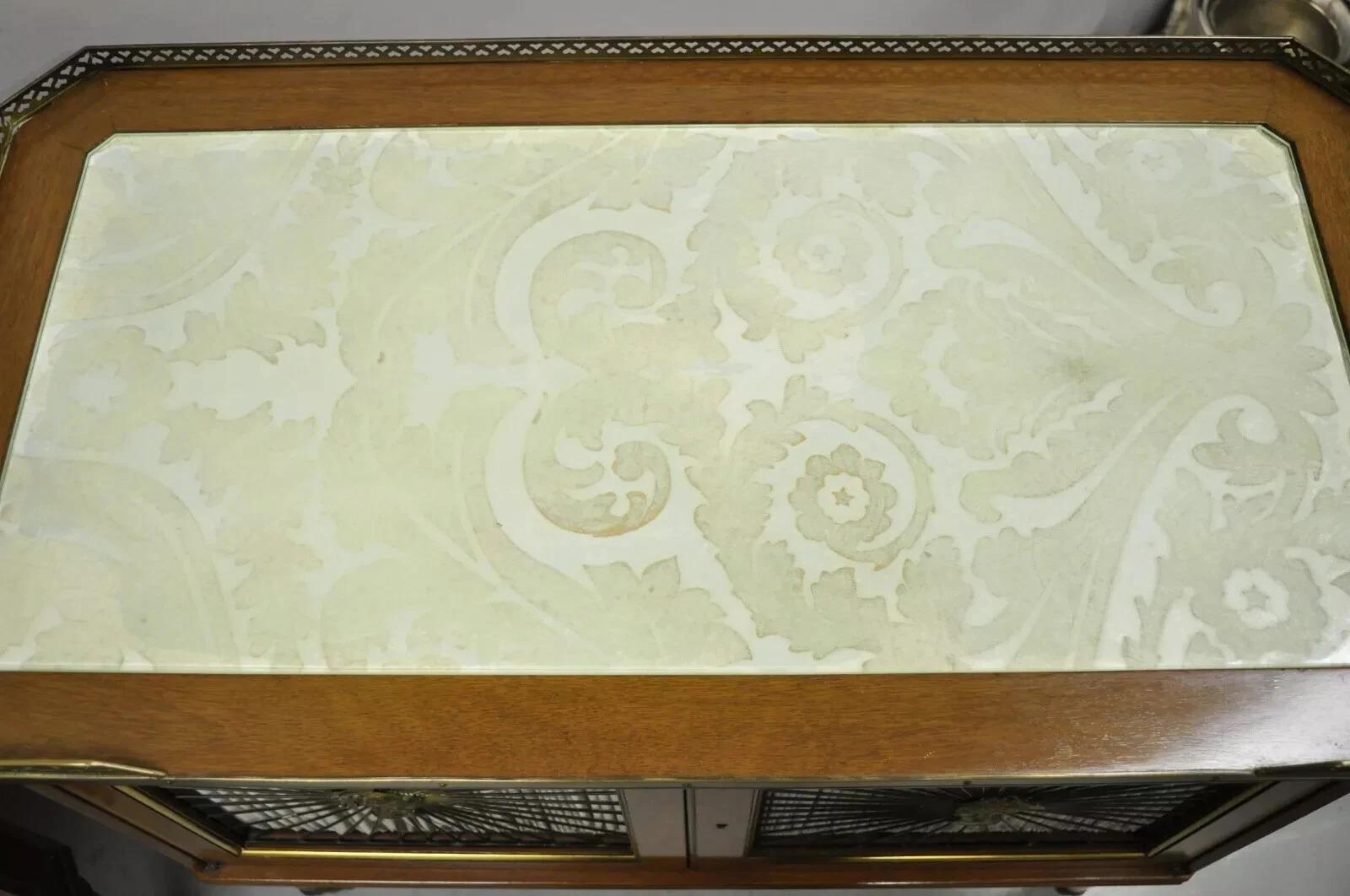 Mesas Bar Servidor Gabinete Neoclásico Francés Regencia Caoba y Bronce - Pareja Desconocido en venta