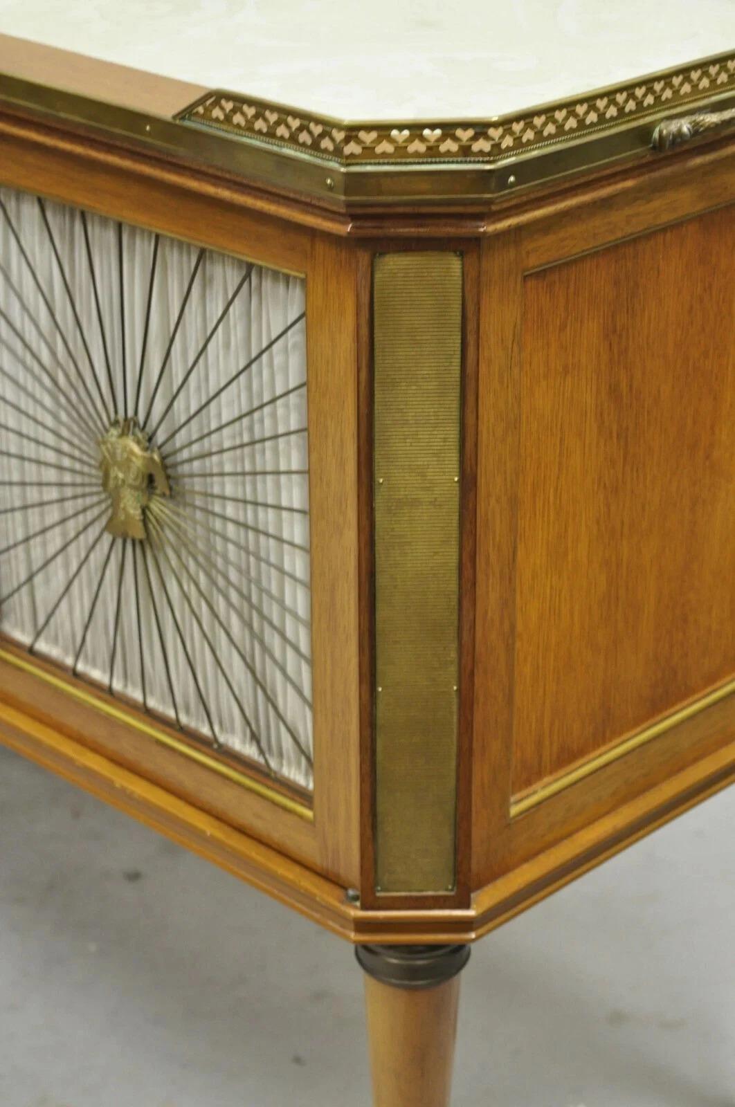 Mesas Bar Servidor Gabinete Neoclásico Francés Regencia Caoba y Bronce - Pareja en venta 1