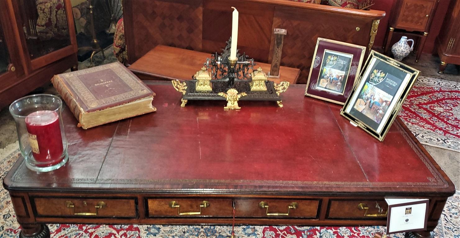 French Neoclassical Revival Bronze and Ormolu Desk Stand 15