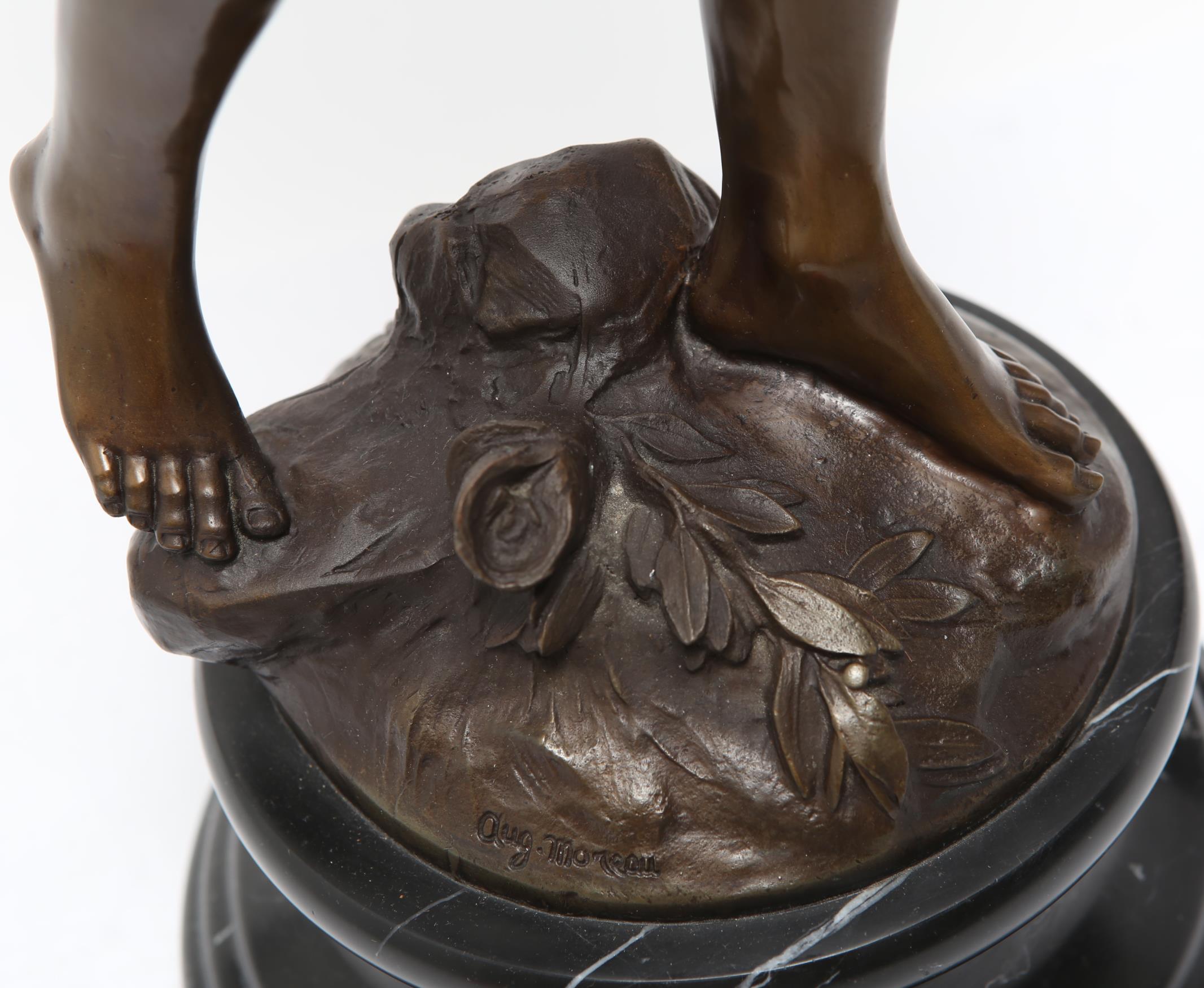 French Neoclassical Revival 'Cupidon' Bronze Sculpture after Auguste Moreau 3