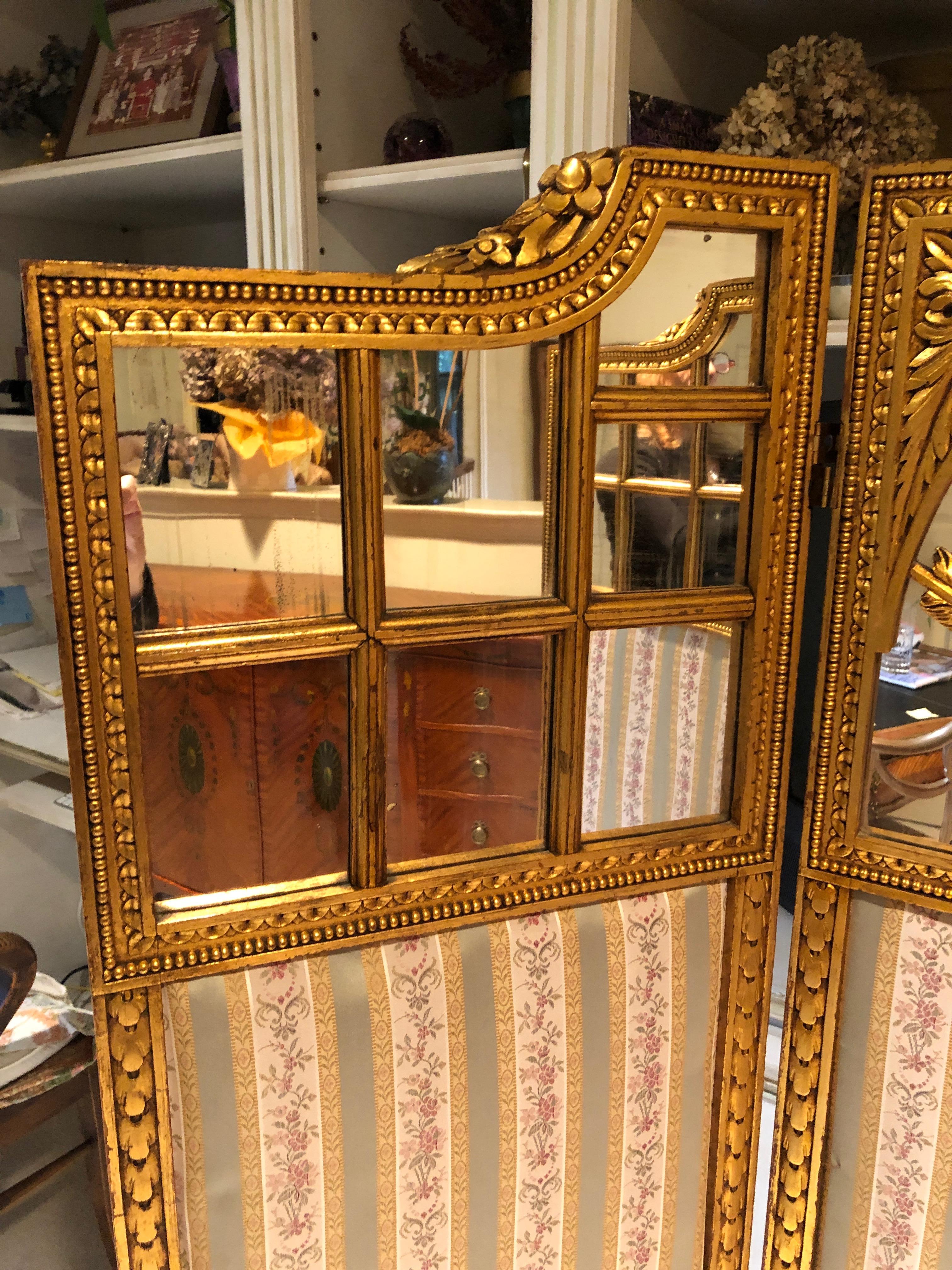 antique 3 panel mirror