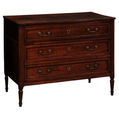 French Neoclassical Style 3-Drawer Commode, 19th Century