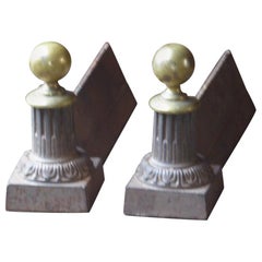 French Neoclassical Style Andirons