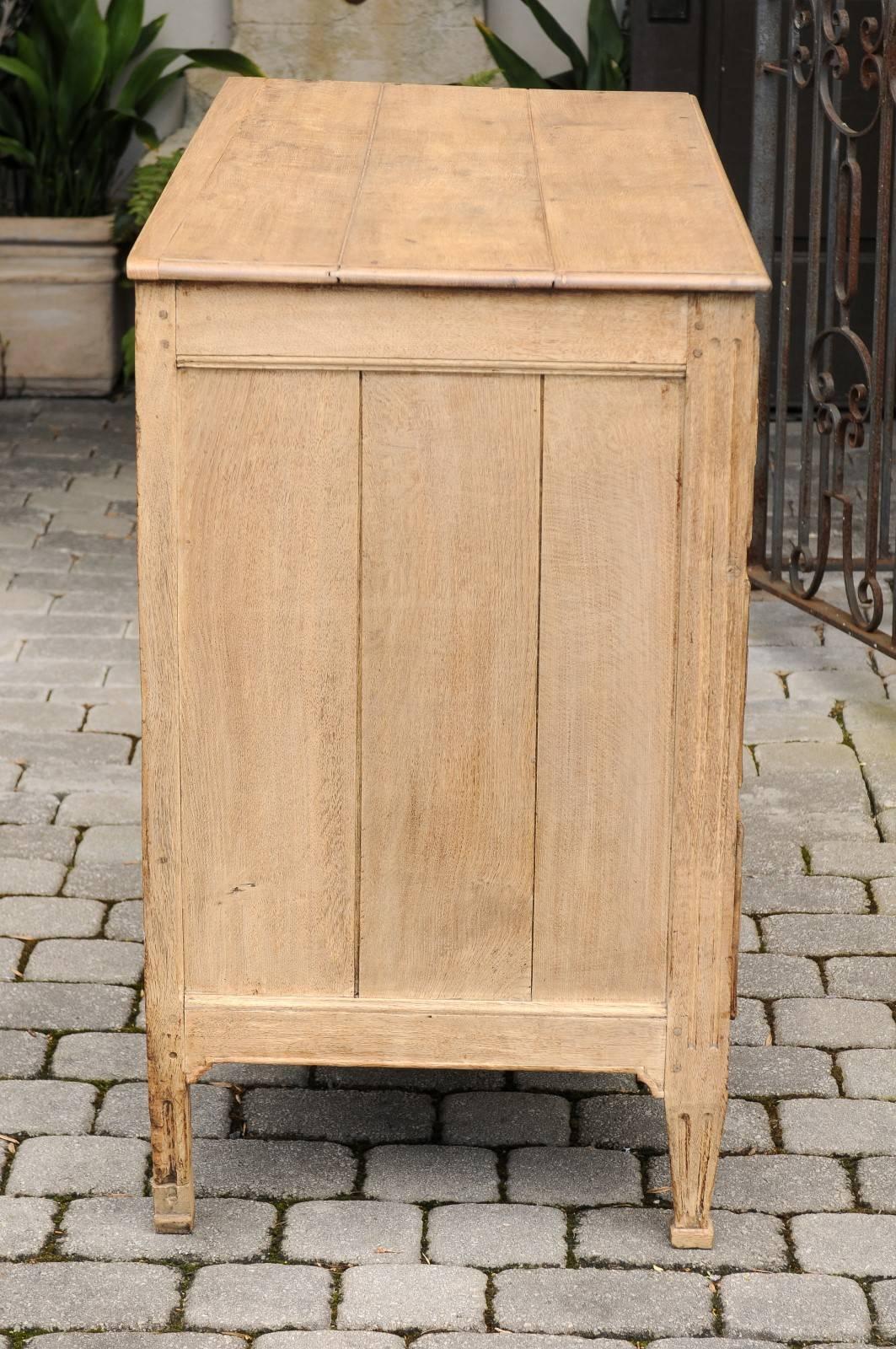 French Neoclassical Style Bleached Oak Three-Drawer Commode, circa 1860 3