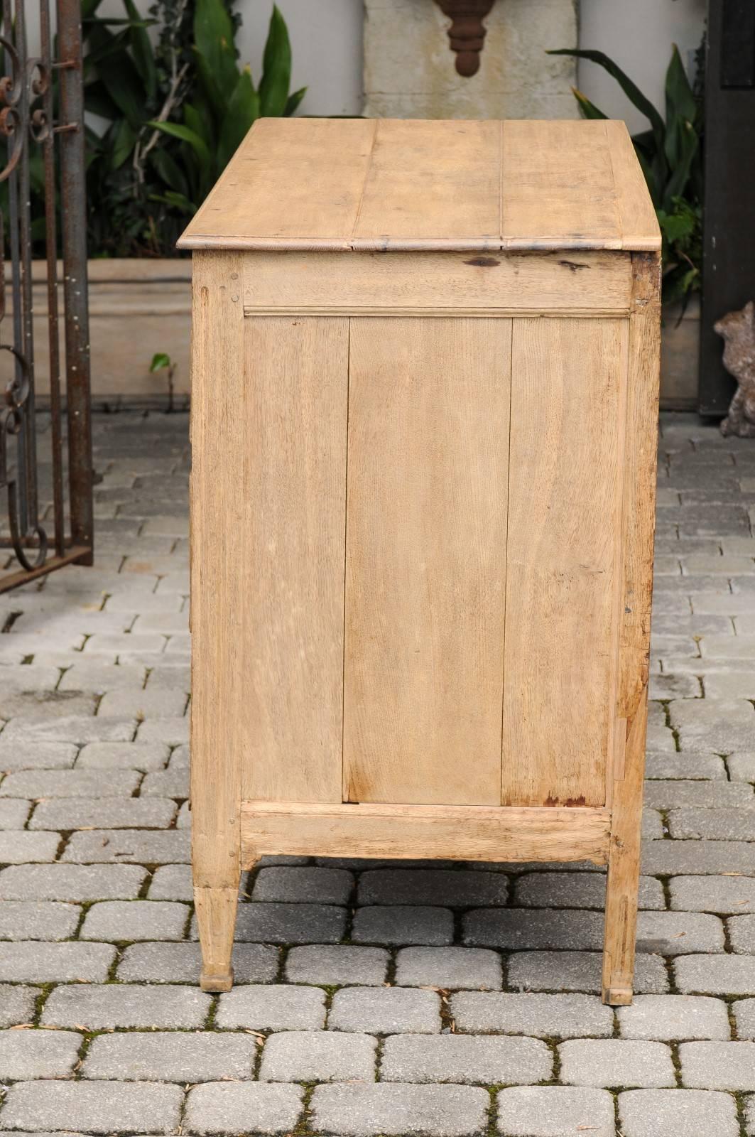 French Neoclassical Style Bleached Oak Three-Drawer Commode, circa 1860 5