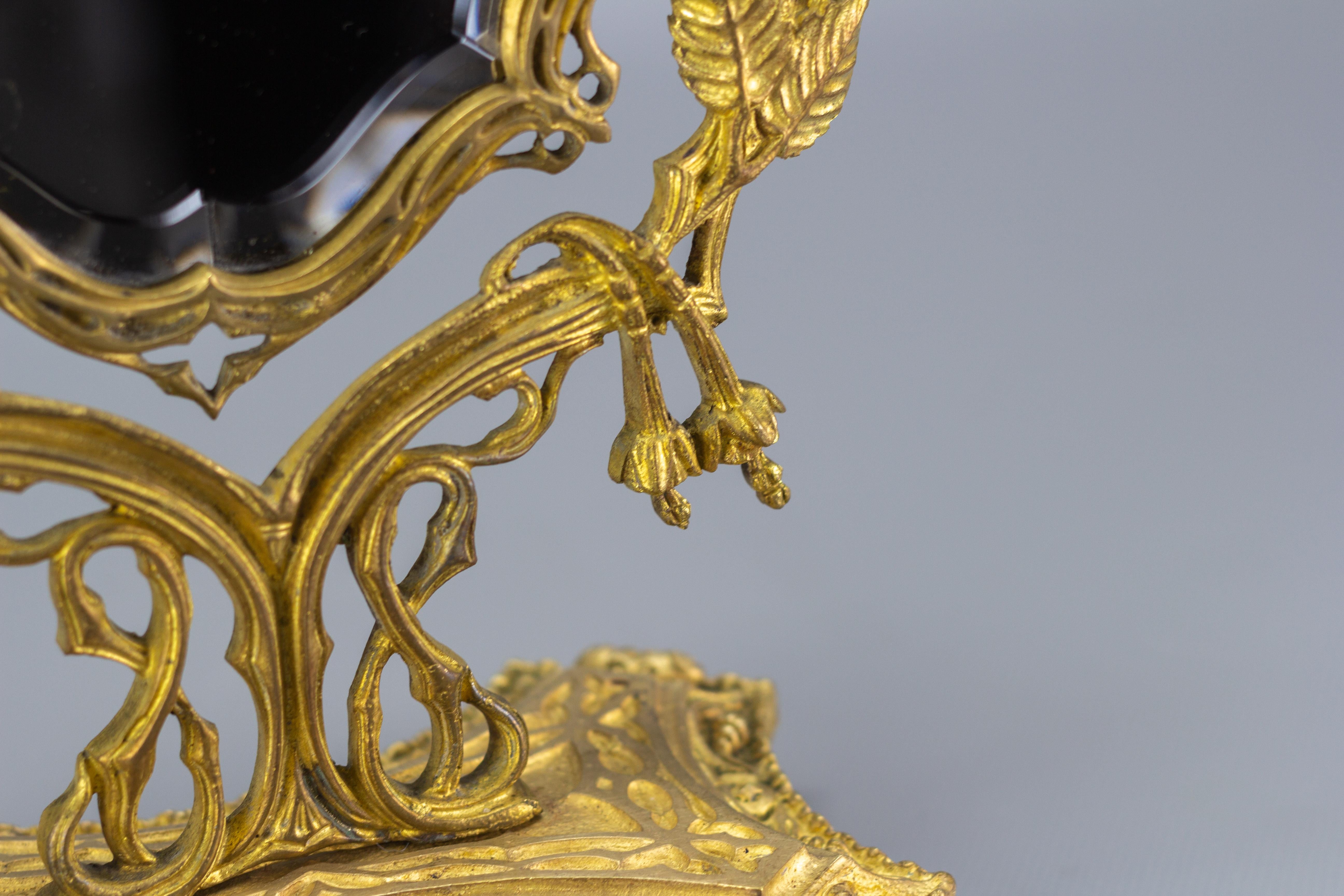 Bronze-Schminktischspiegel im neoklassischen Stil, Neoklassizismus im Angebot 10