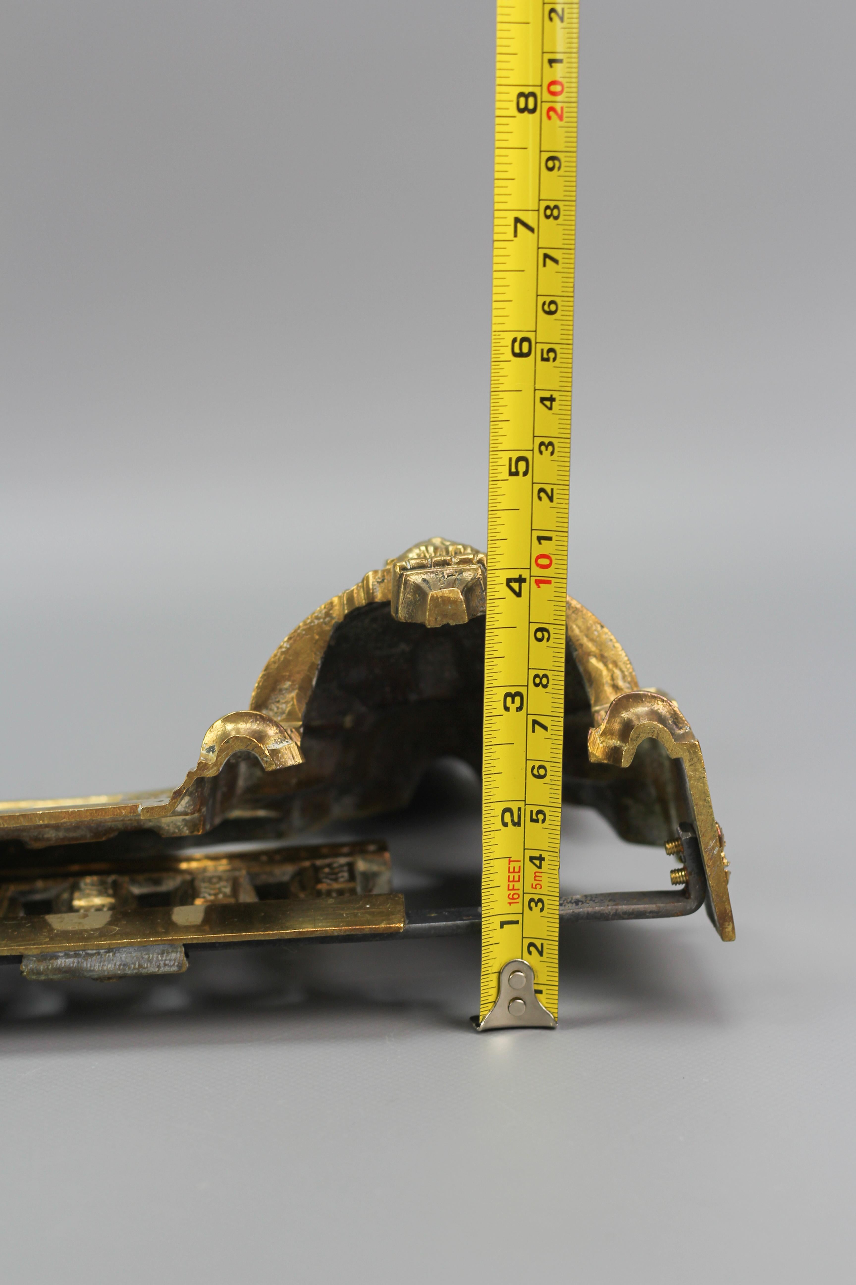 Französisches Kaminschutz-Set aus Bronze im neoklassischen Stil, spätes 19. Jahrhundert im Angebot 13