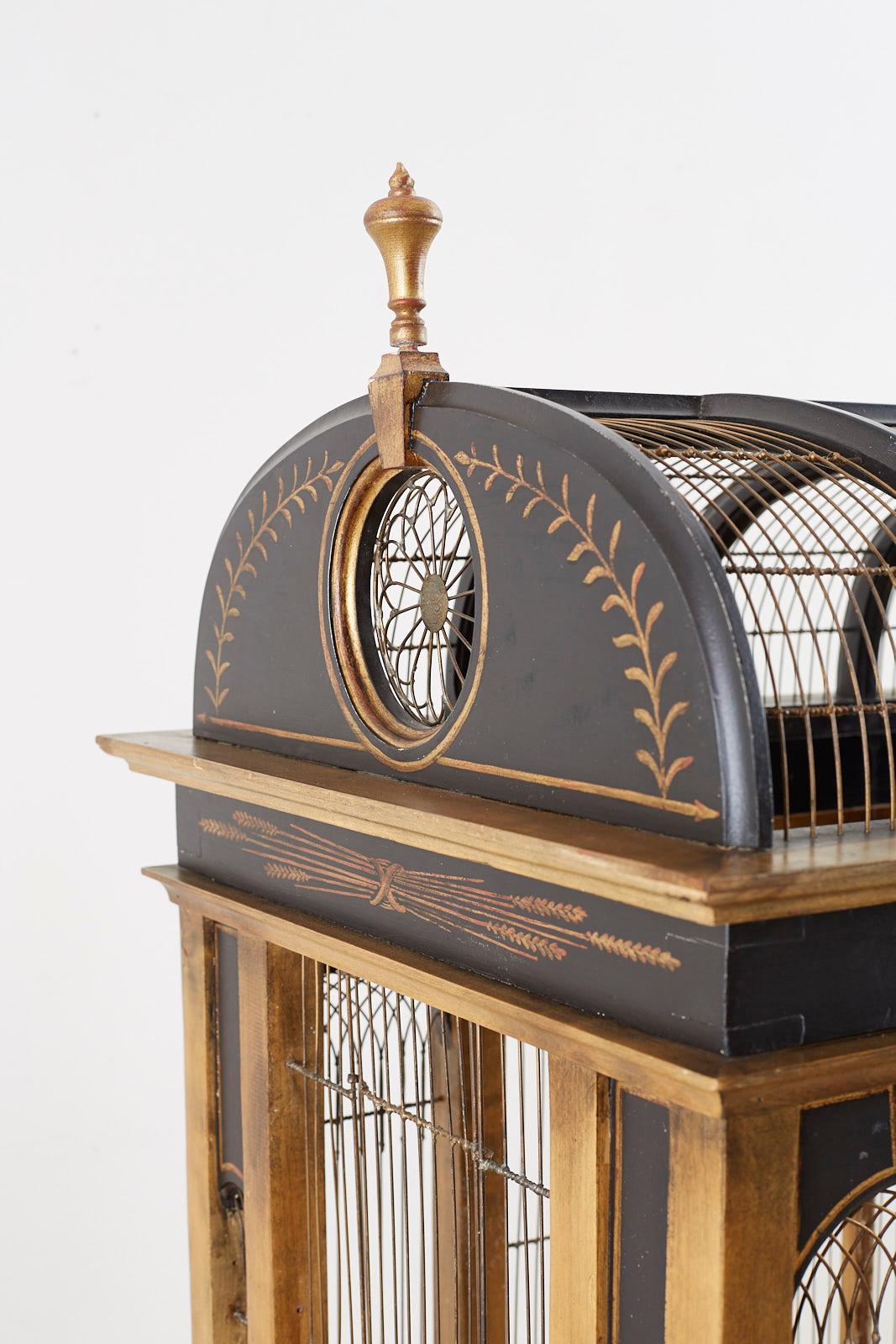 Gilt French Neoclassical Style Domed Birdcage by Eric Lansdown