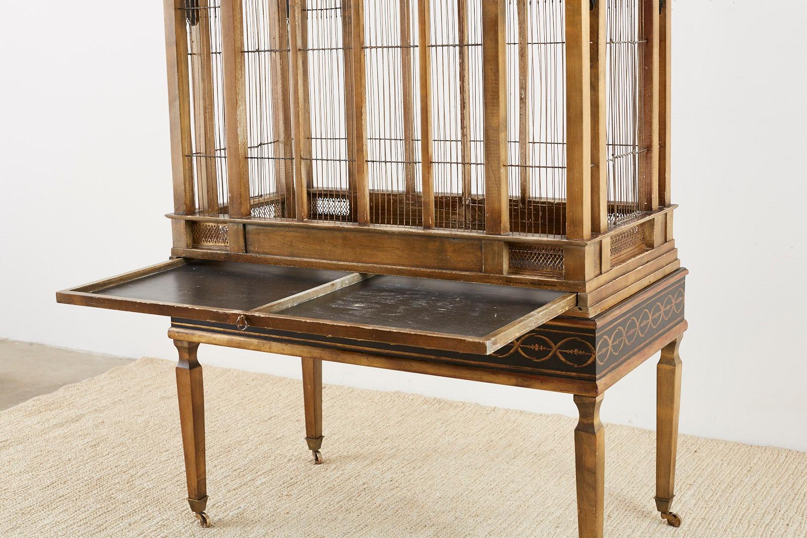 French Neoclassical Style Domed Birdcage by Eric Lansdown In Good Condition In Rio Vista, CA