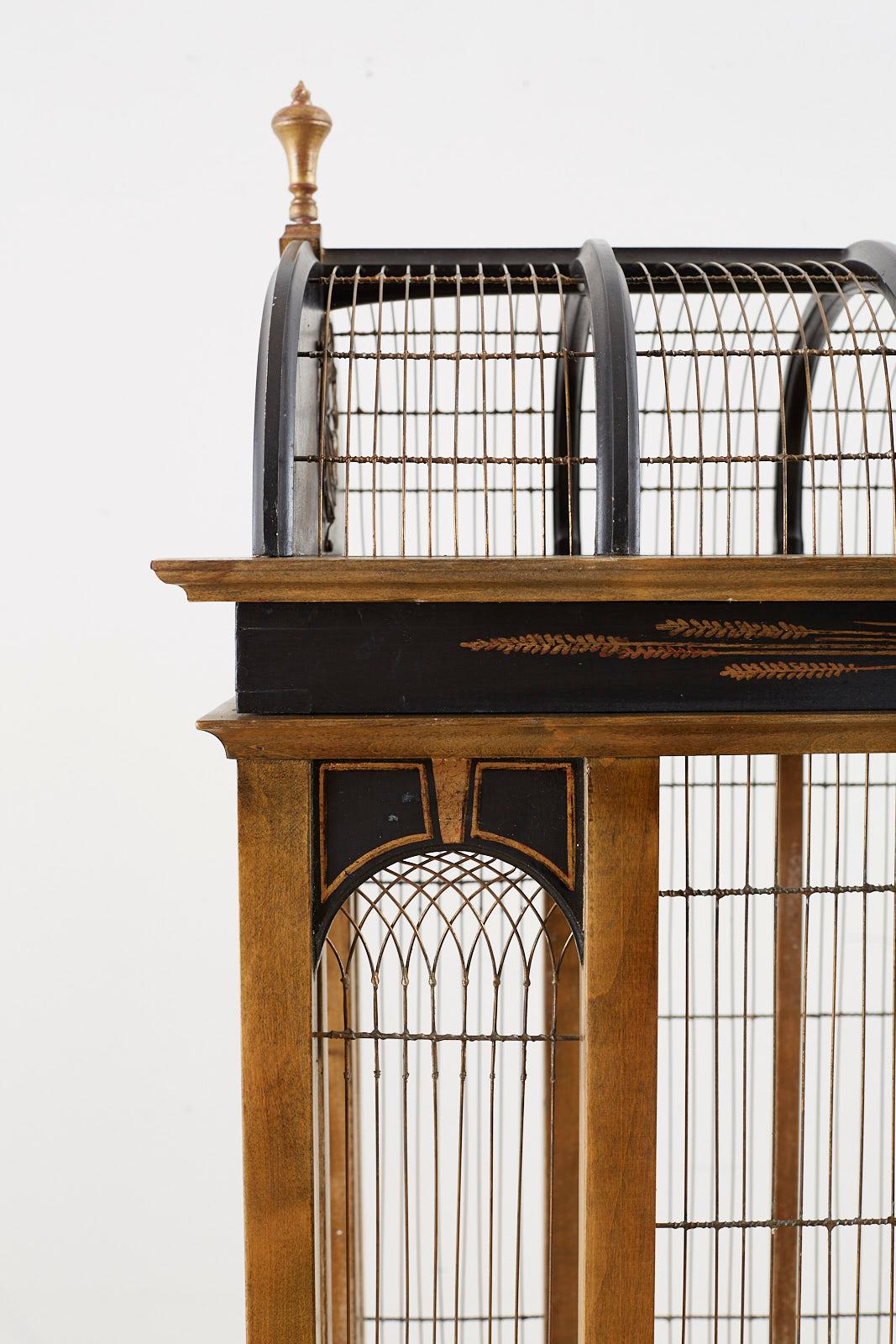 Brass French Neoclassical Style Domed Birdcage by Eric Lansdown