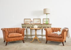 French Neoclassical Style Faux Marble Console by Ira Yeager