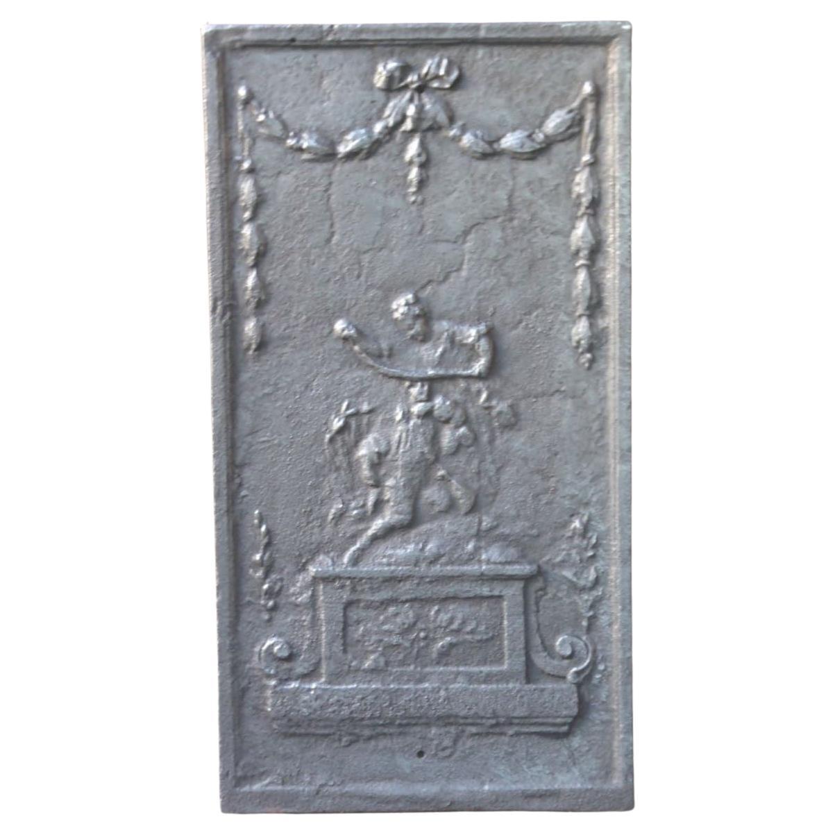 Plaque de cheminée / crédence de style néoclassique français, 20e siècle