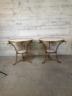 French Neoclassical-style gueridons crafted in the Louis XVI taste, circa 1970s