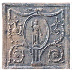 French Neoclassical Style 'Minerva' Fireback