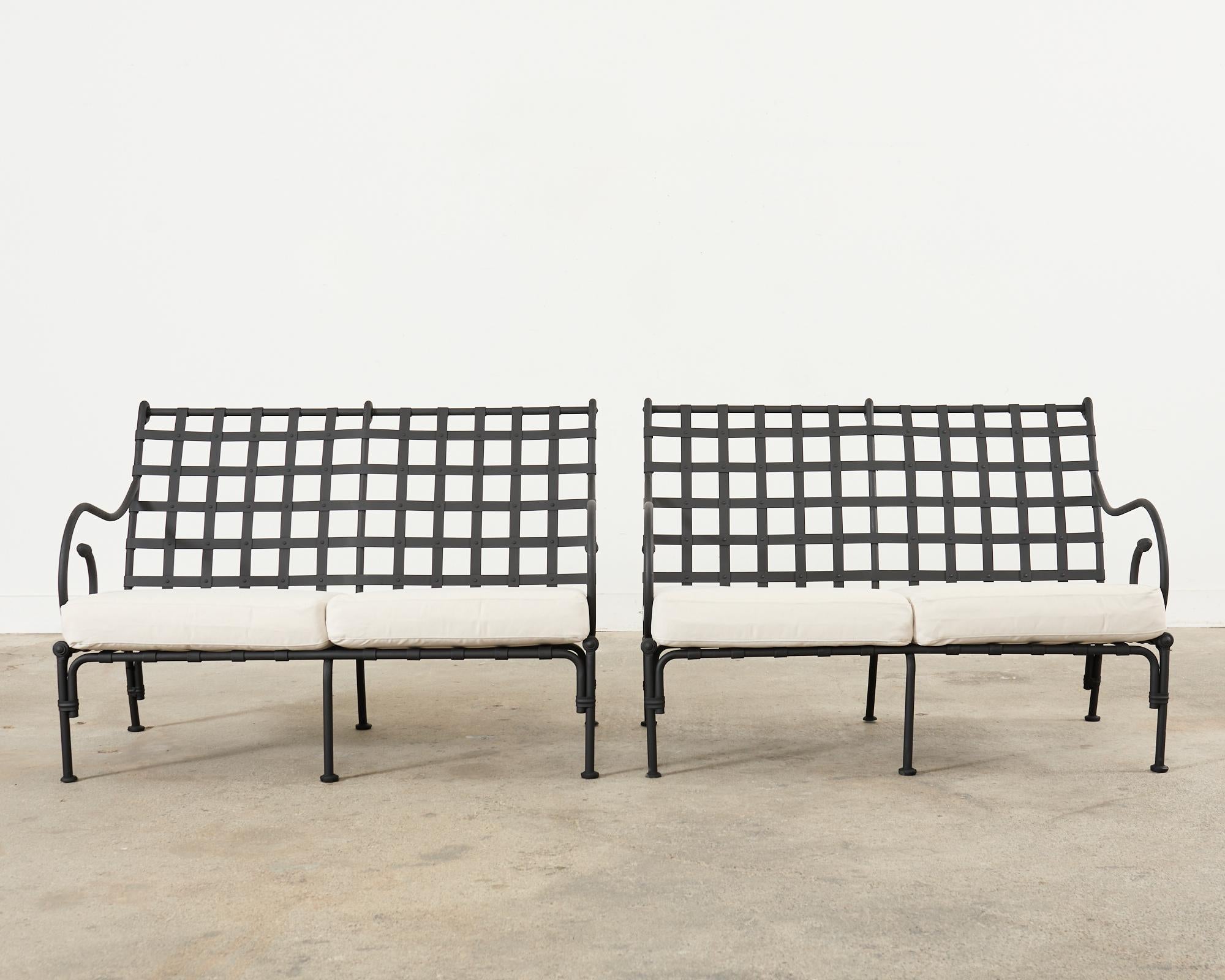 Forged French Neoclassical Style Patio Garden Suite by Sifas
