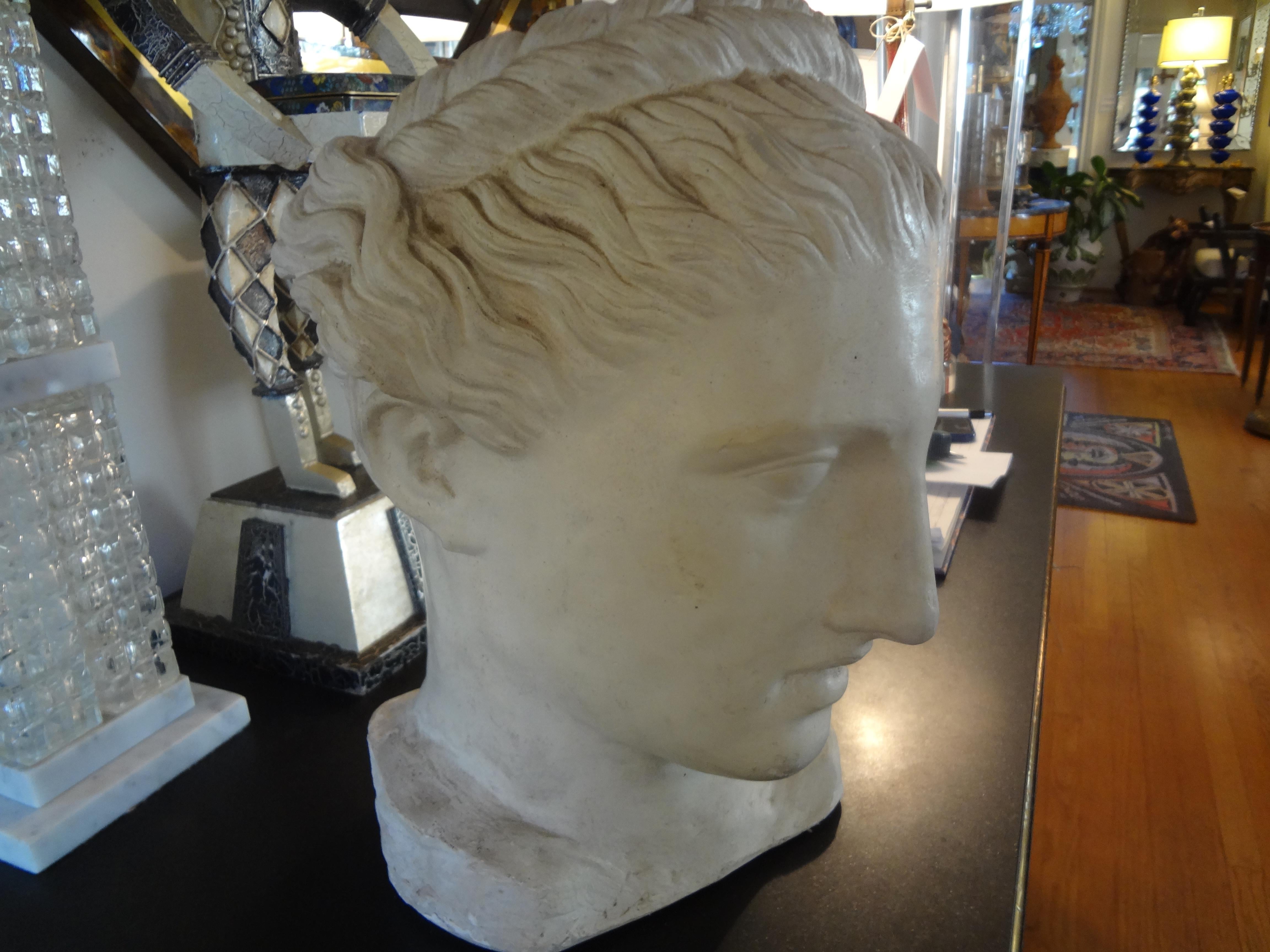 Early 20th Century French Neoclassical Style Plaster Bust
