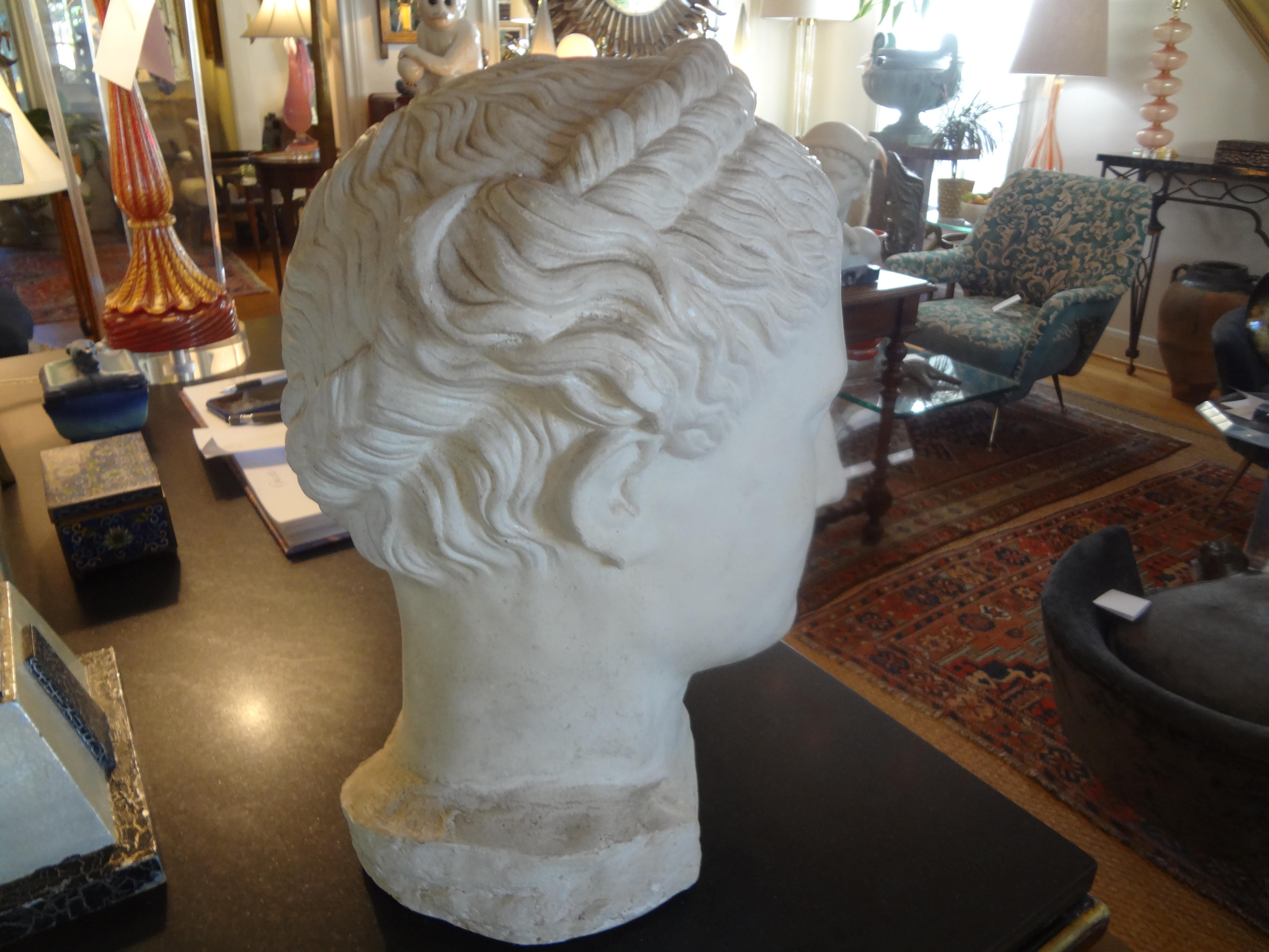 French Neoclassical Style Plaster Bust 1
